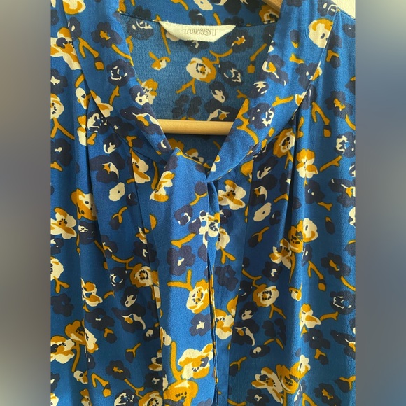 TOAST beautiful blue prairie floral dress sz M / UK12/US8 - Picture 3 of 4